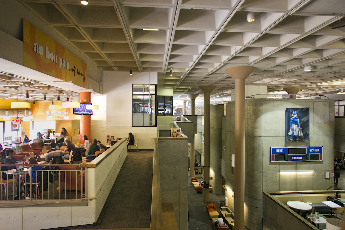 Dining area inside Bryan Center