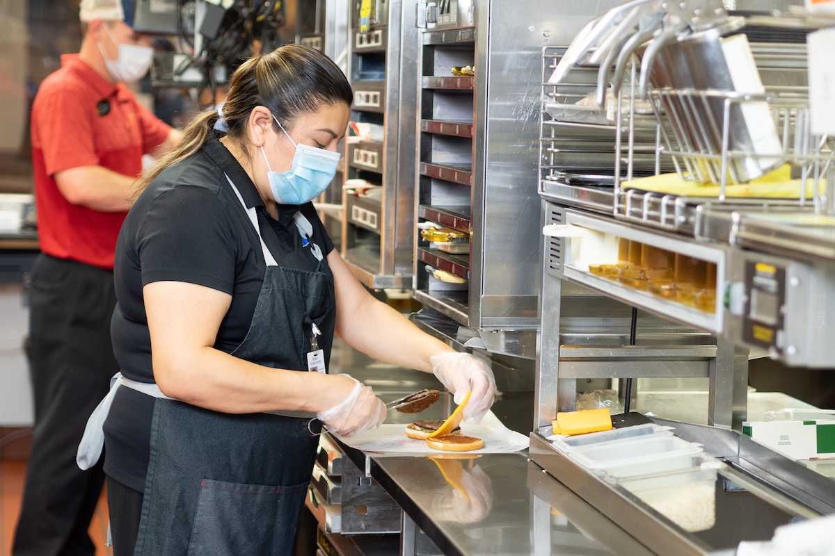 Food preparation at The Skillet
