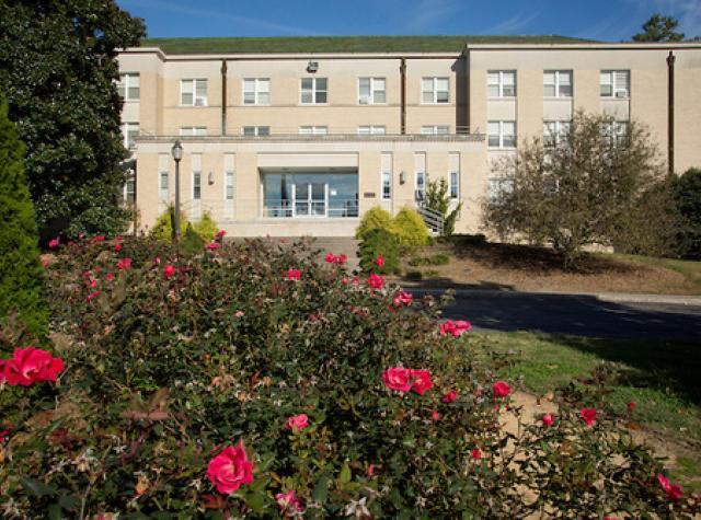 Gilbert-Addoms residence hall exterior